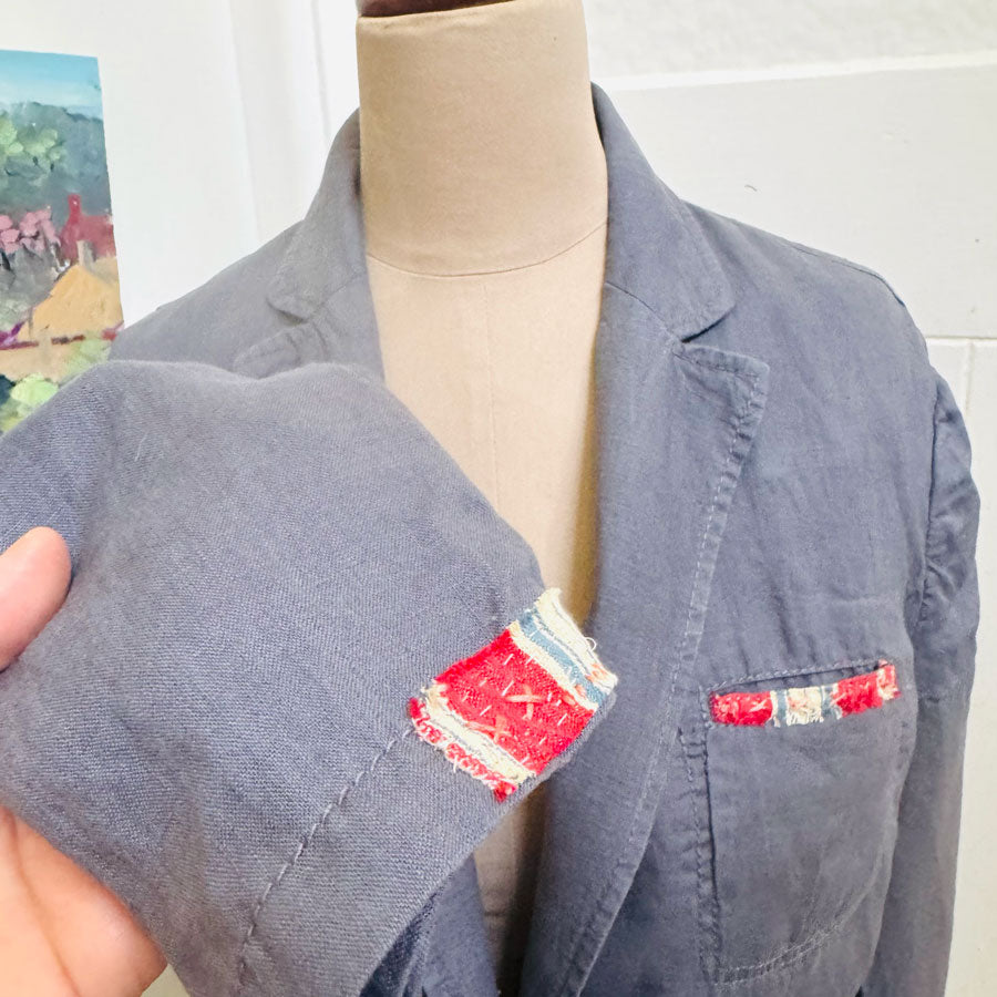 Upcycled United Colours of Benetton linen jacket
