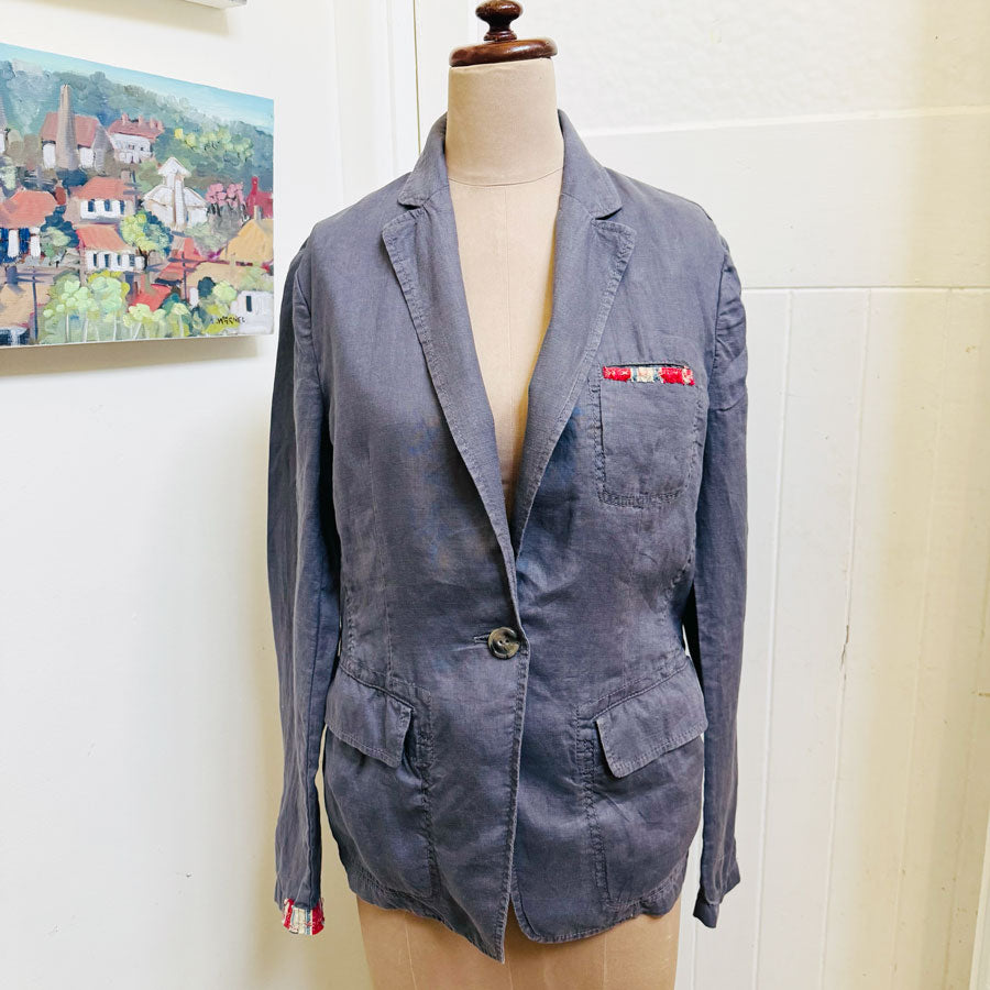 Upcycled United Colours of Benetton linen jacket