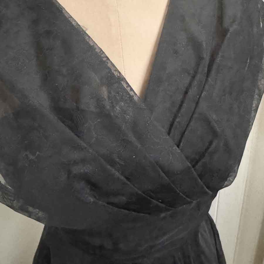 sz XS black organza ball dress