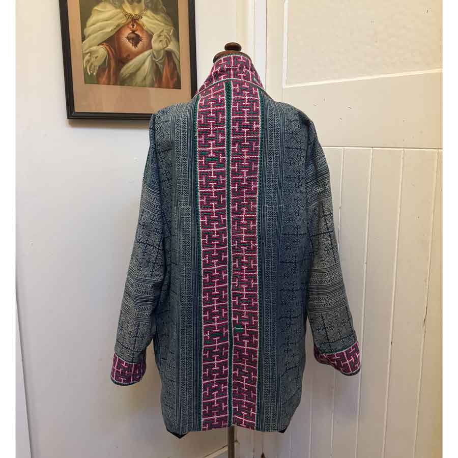 Stylish reversible embroidered jacket