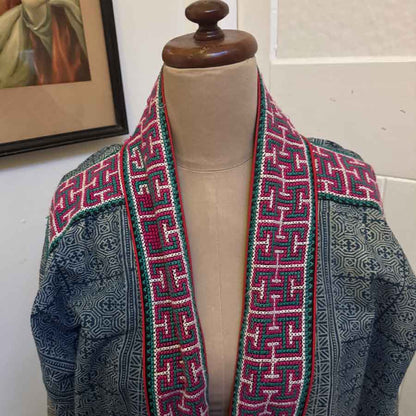 Stylish reversible embroidered jacket