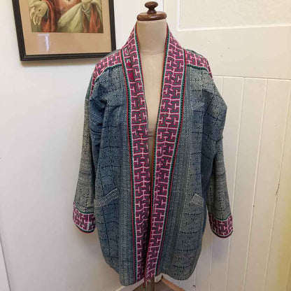 Stylish reversible embroidered jacket