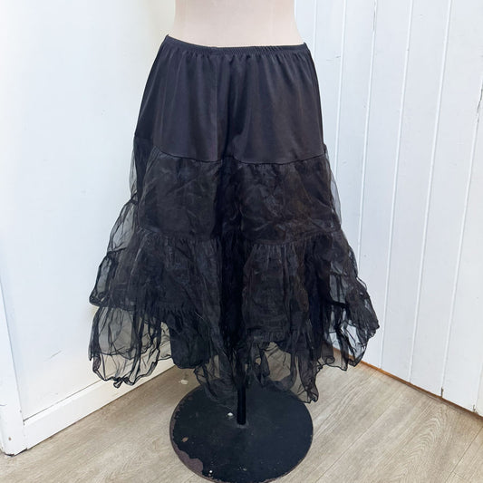 Black tulle retro petticoat