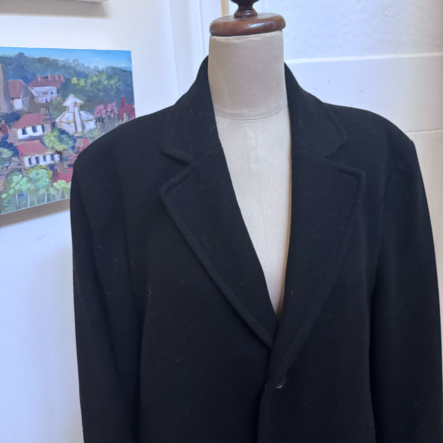 Black Abercrombie style coat