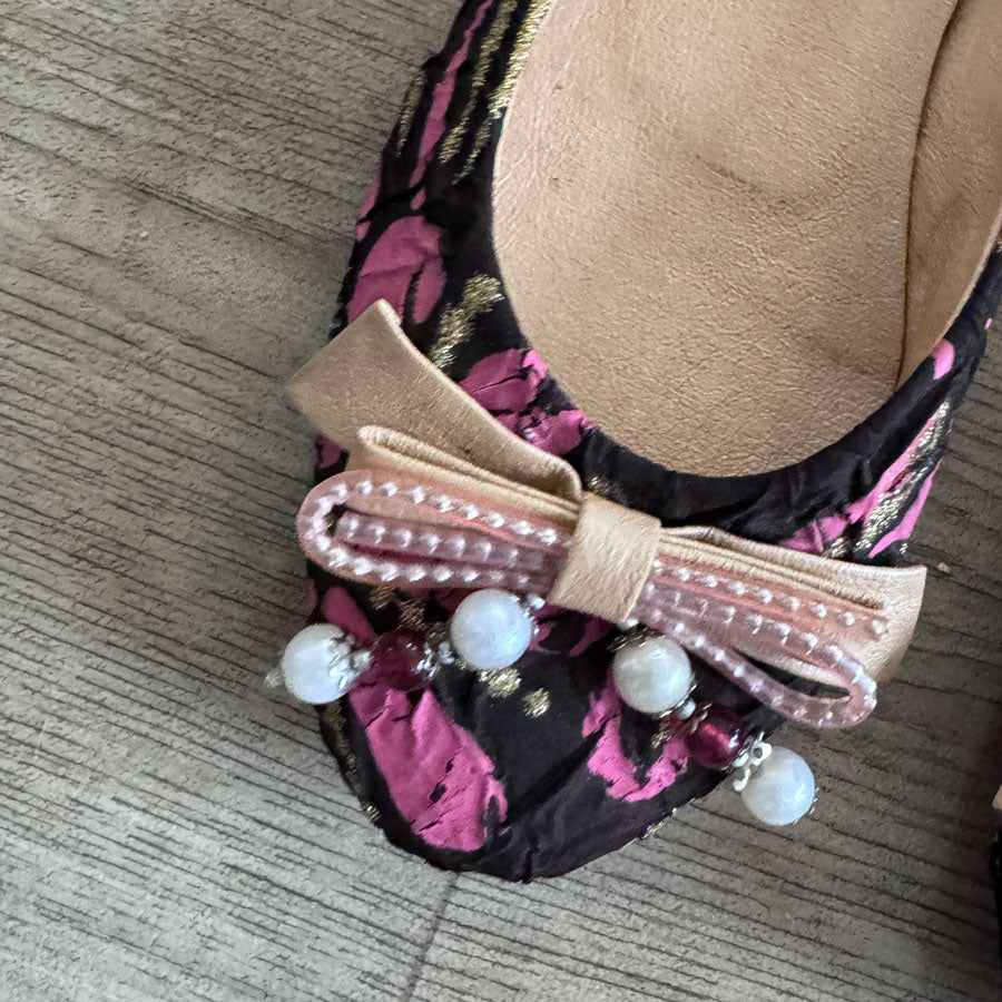 sz 40 blingy ballet flats