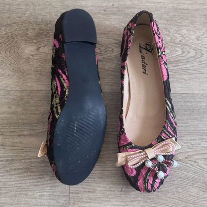 sz 40 blingy ballet flats