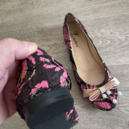 sz 40 blingy ballet flats