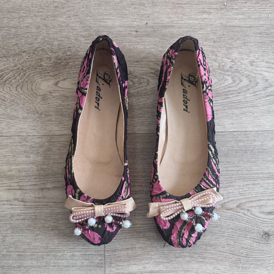 sz 40 blingy ballet flats
