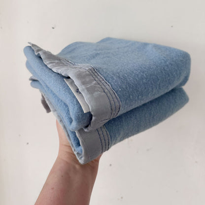 Blanket remnant : baby blue blanket