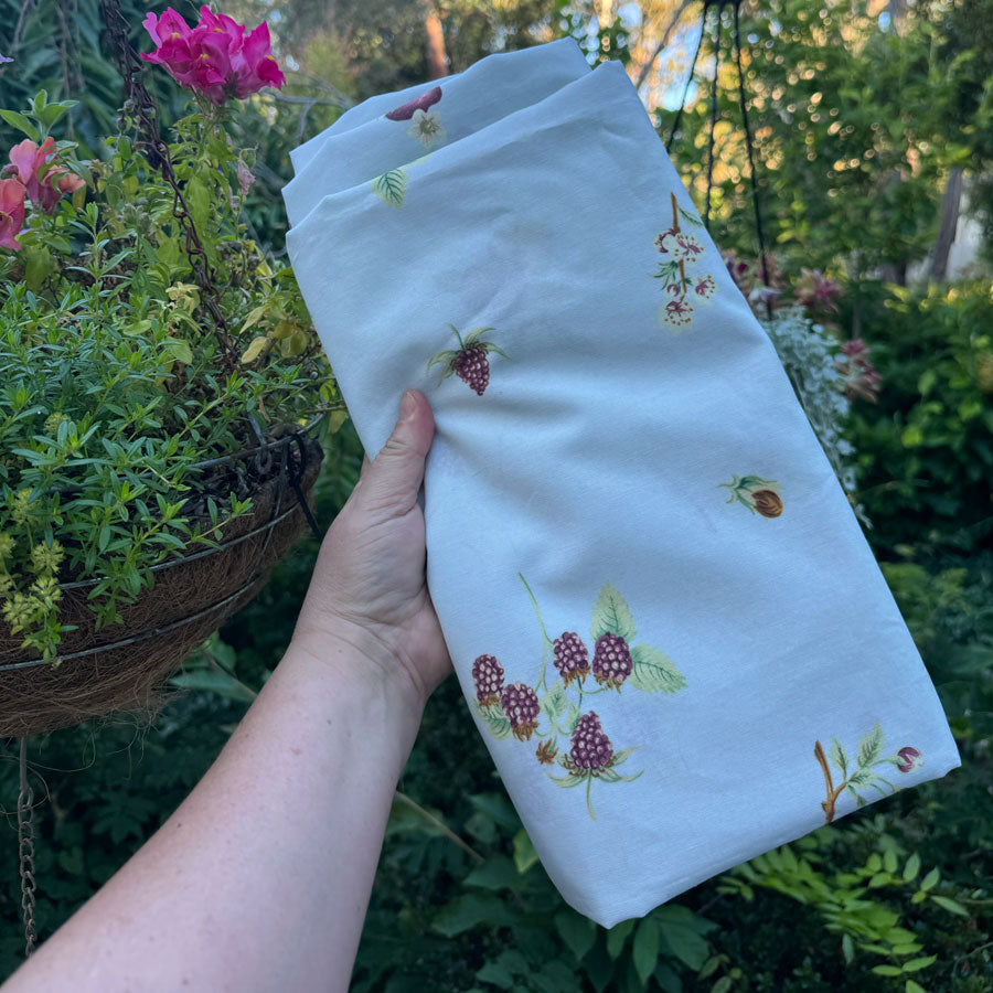 Duck egg blue rectangular table cloth