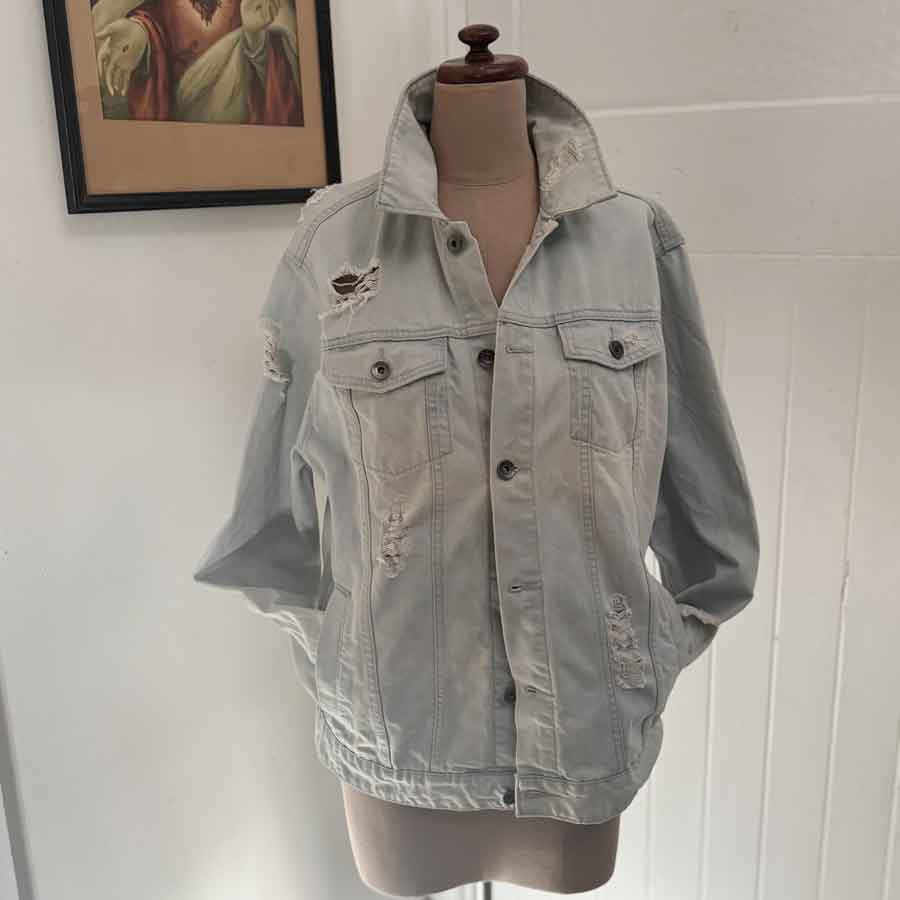 sz M mens Bon Jovi denim jacket