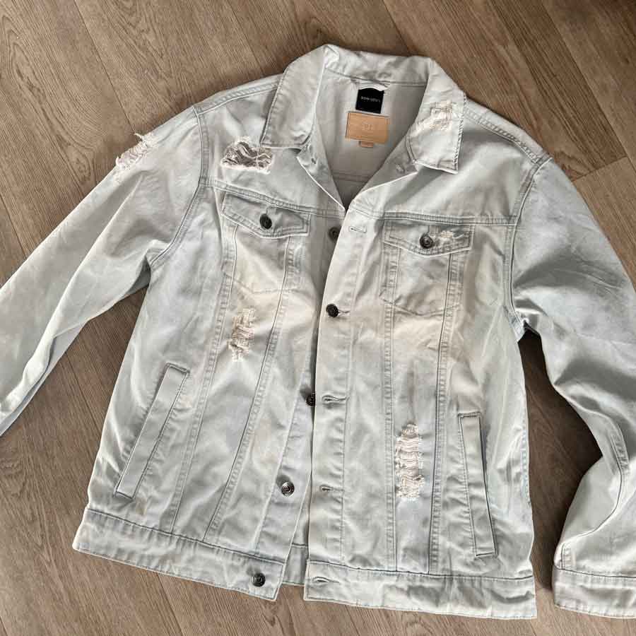sz M mens Bon Jovi denim jacket