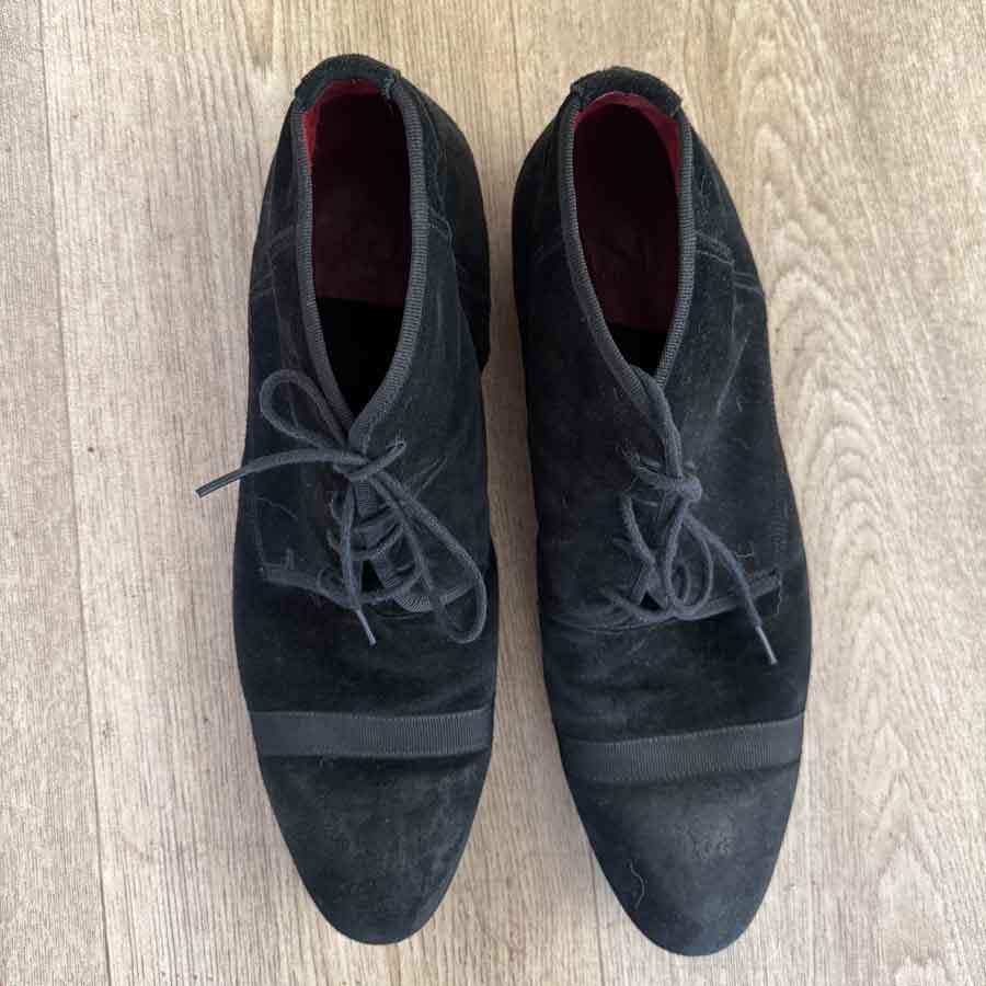 sz 44 Brando italian black suede boots