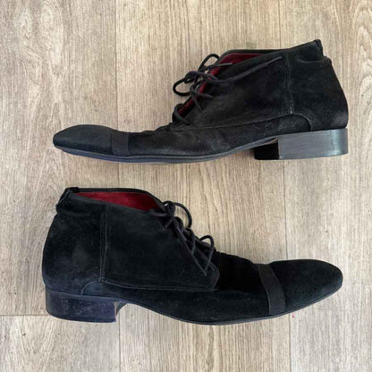sz 44 Brando italian black suede boots