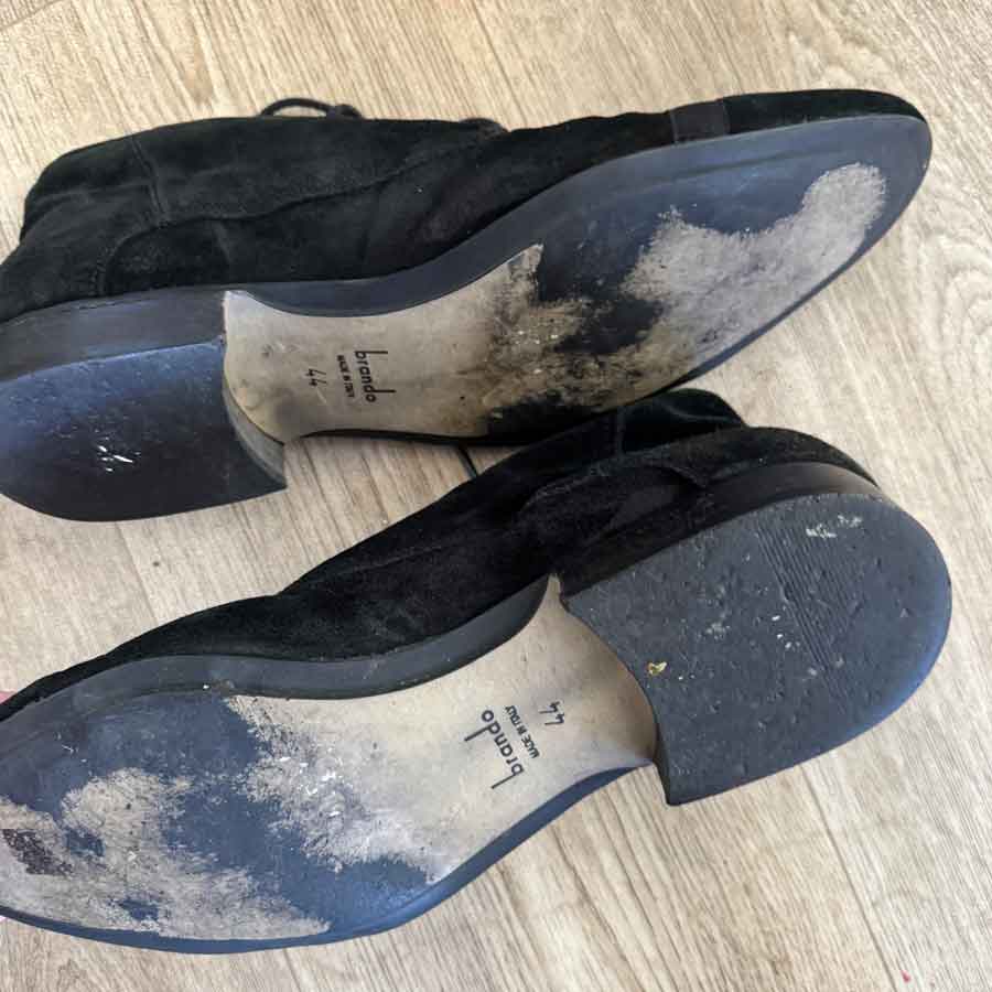 sz 44 Brando italian black suede boots