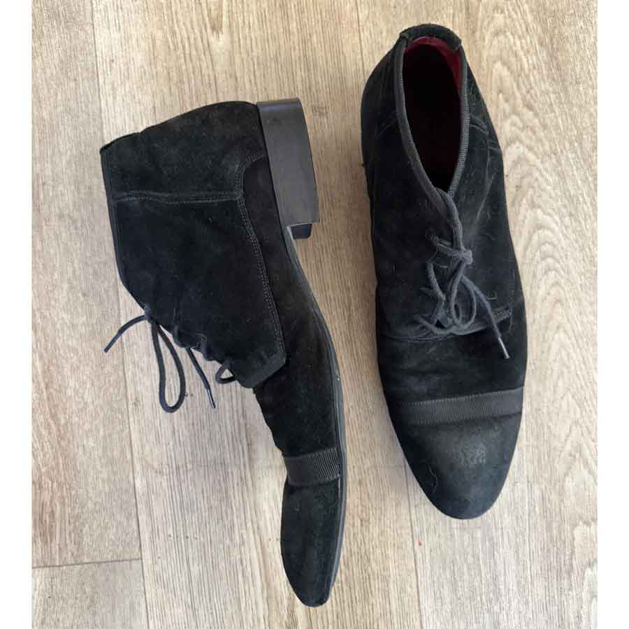 sz 44 Brando italian black suede boots