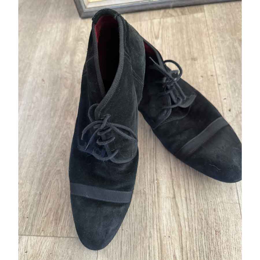 sz 44 Brando italian black suede boots