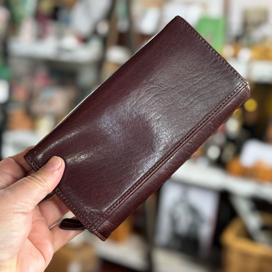 Brown leather wallet