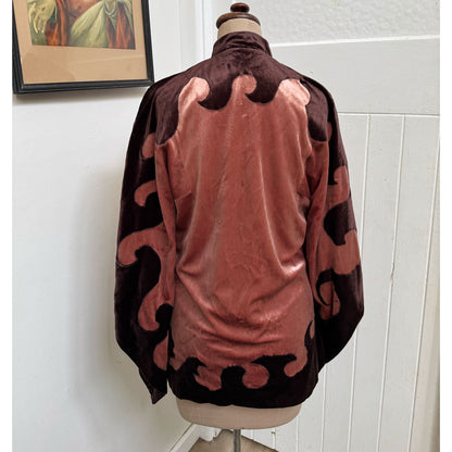 Incredible vintage velvet brown jacket