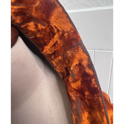 Rust velvet vintage capelet