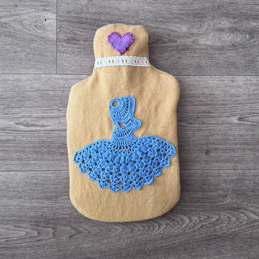 Buttermilk maiden hot water bottle cover