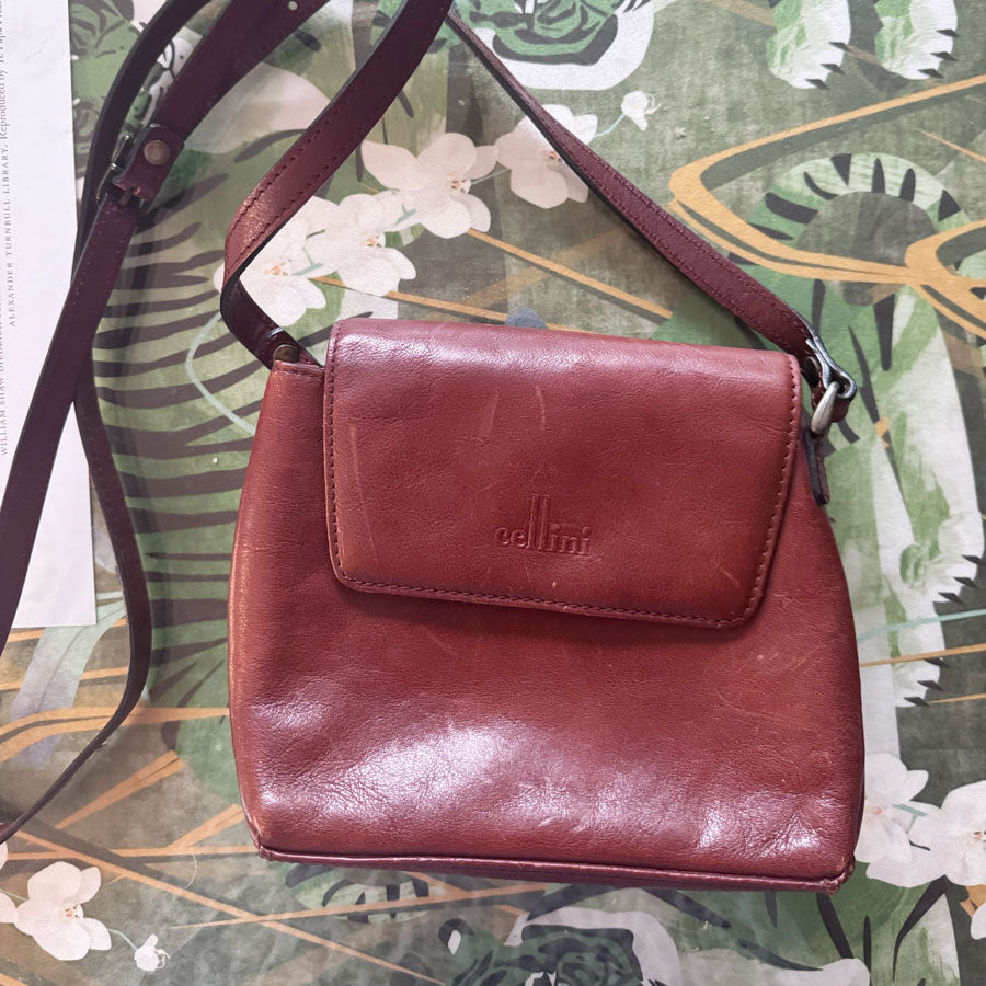 Cellini brown crossbody bag