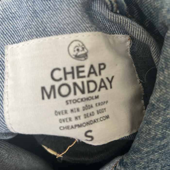 sz S mens Cheap Monday denim jacket