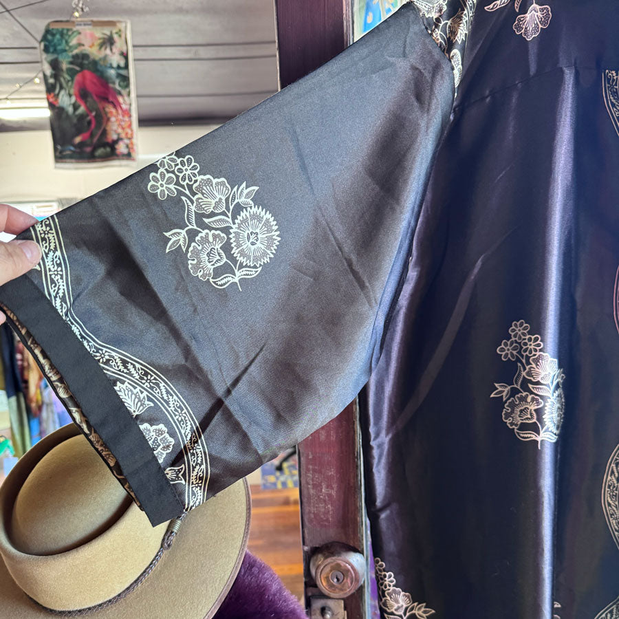 Black Chinese robe