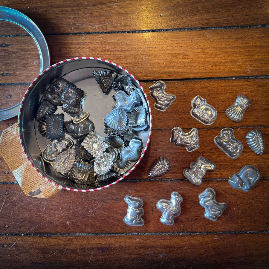 Vintage chocolate moulds