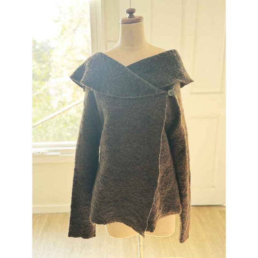 sz L Brown chunky cardigan