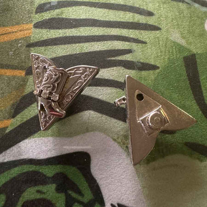 Western diamanté collar tips