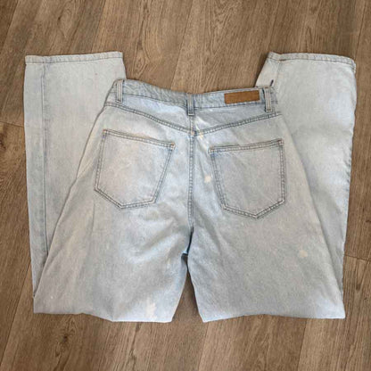 sz 12 Cotton On sashiko pale jeans