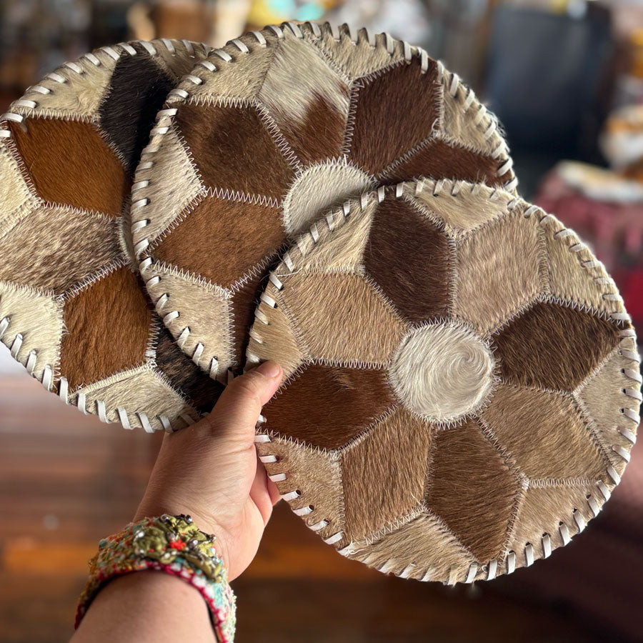 Funky cowhide placemats