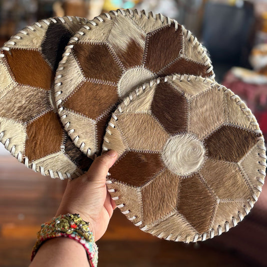 Funky cowhide placemats