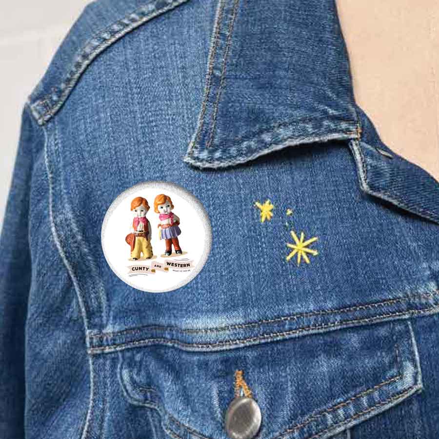 Cunty and Western badge