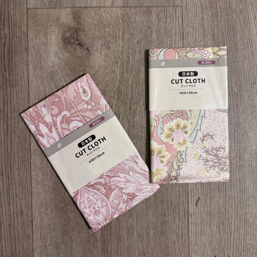 Floral cut cloth pieces