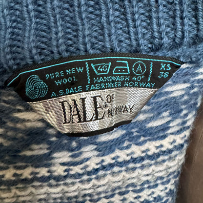 sz XS thick Norwegian wool cardigan