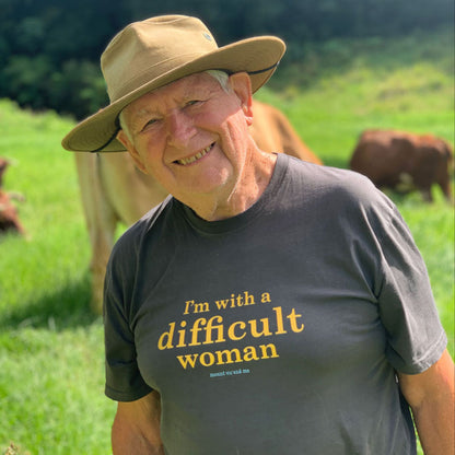 I'm with a difficult woman classic cotton t shirt