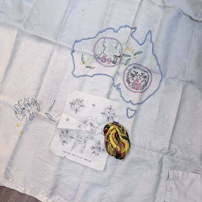 Decimal Coin Cloth embroidery tablecloth