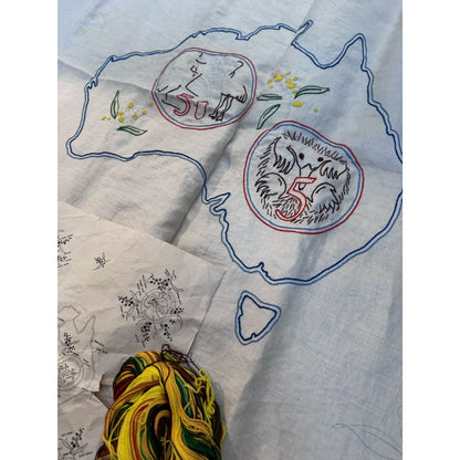 Decimal Coin Cloth embroidery tablecloth