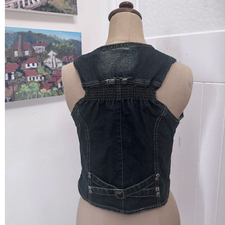 sz 12 denim vest