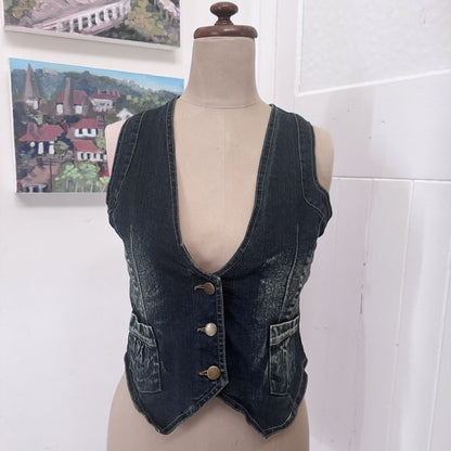 sz 12 denim vest