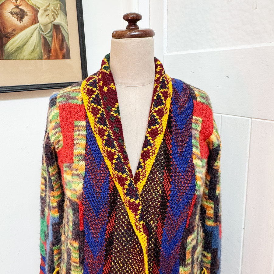 sz XS colourful Desigual long cardigan