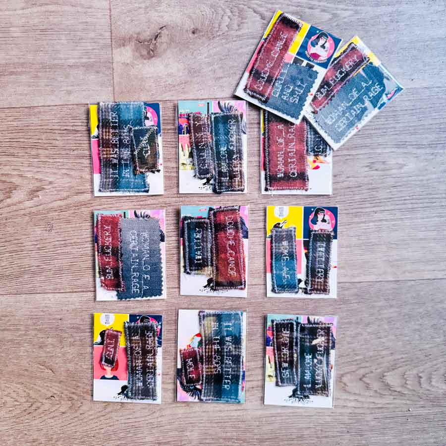 Dirty handmade patches