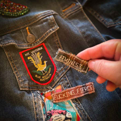 Dirty handmade patches