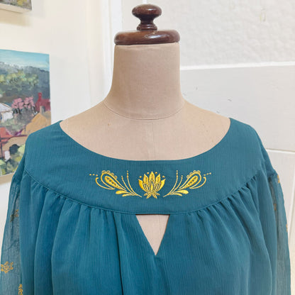 sz 3X Disney teal floaty dress