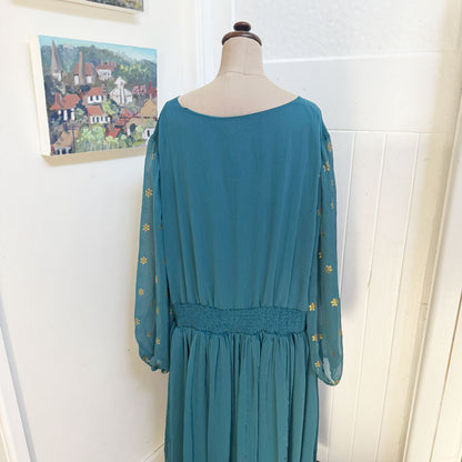 sz 3X Disney teal floaty dress