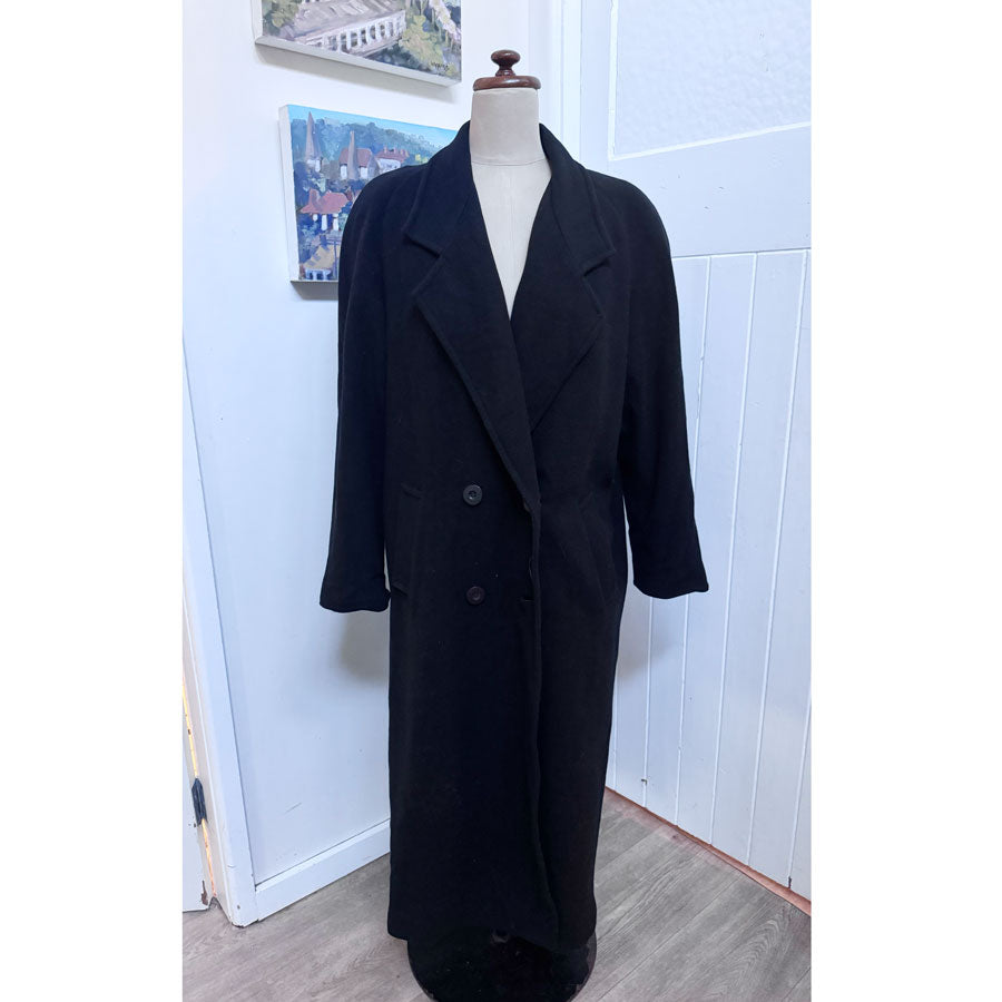 sz 14 Black double breasted coat