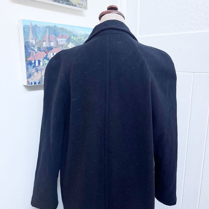 sz 14 Black double breasted coat