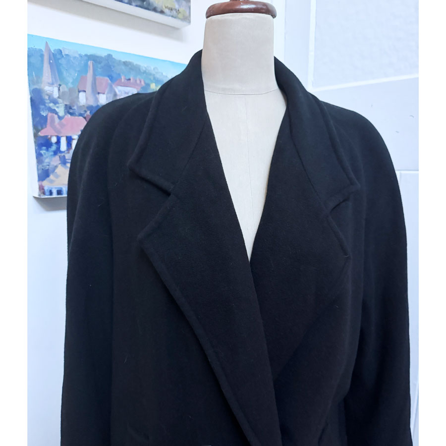 sz 14 Black double breasted coat